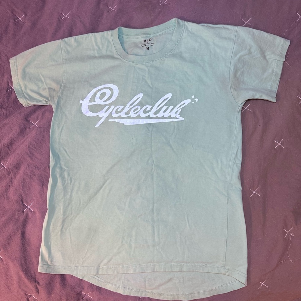 Women’s Green cycleclub T-Shirt size: M